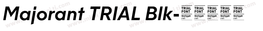 Majorant TRIAL Blk字体转换
